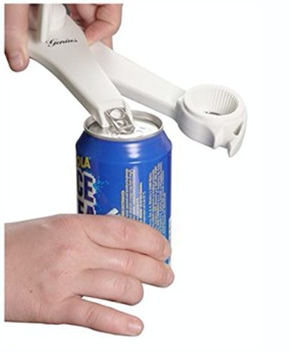 KochWunder Flaschenöffner Multifunktionsbüchsenöffner Dosenöffer - Status weiß