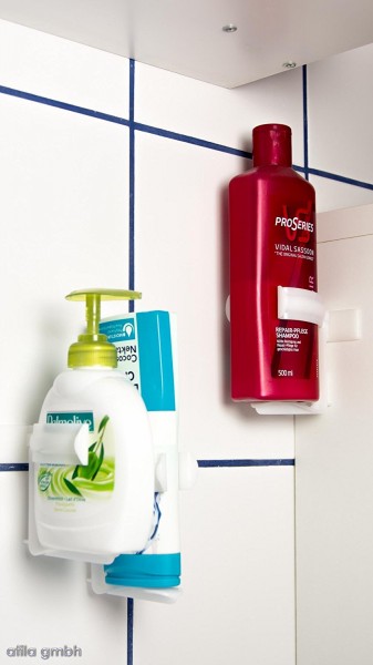 Klemm Wunder Wandhalterung - Set, 3tlg, weiß