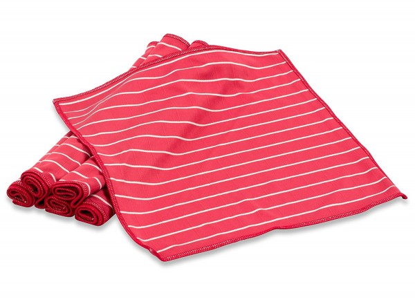 RESPEKT Mikrofasertücher Brilliant rot/weiß(ca 30x30cm)