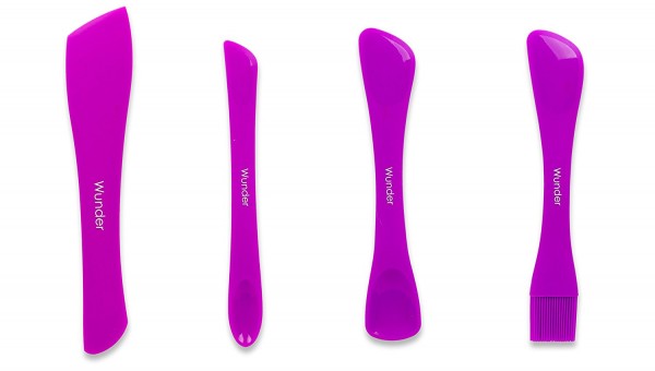 KochWunder Wunderlöffel-Set aus lebensmittelechtem Silikon - Löffel, Pinsel, Spatel
