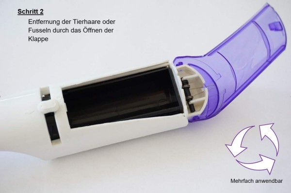Wunderfabrik FusselWunder - Selbstreinigende Fusselbürste und Tierhaarentferner
