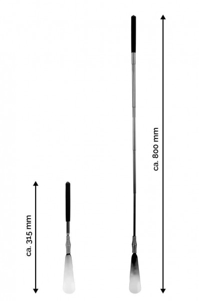 RESPEKT Schuhlöffel mit Teleskopstiel bis ca. 80cm ausziehbar