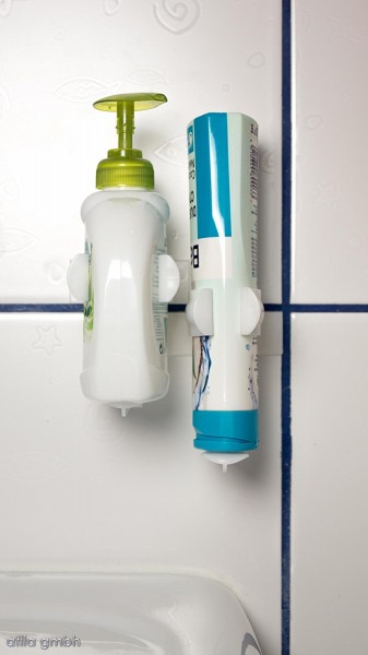 Klemm Wunder Wandhalterung - Set, 3tlg, weiß