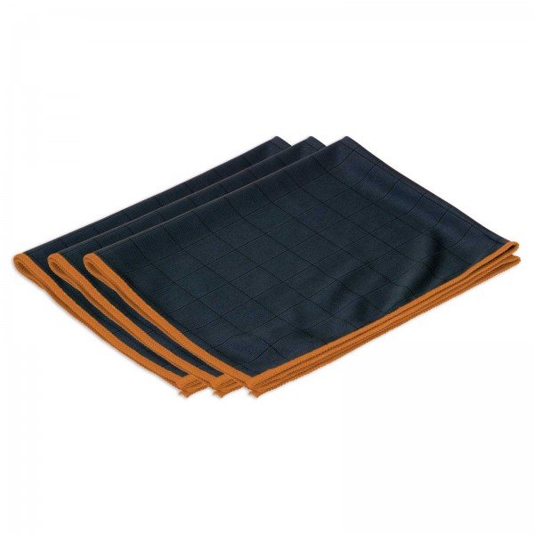 RESPEKT Carbon Mikrofaser Glastücher 400GSM - 40x50cm - Microfasertücher aus Carbonfaser | 3er Set-C