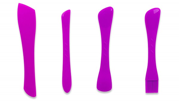 KochWunder Wunderlöffel-Set aus lebensmittelechtem Silikon - Löffel, Pinsel, Spatel