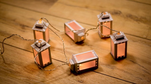 6er LED-Lichterkette Laternen - Dekor | LED | Wunderfabrik