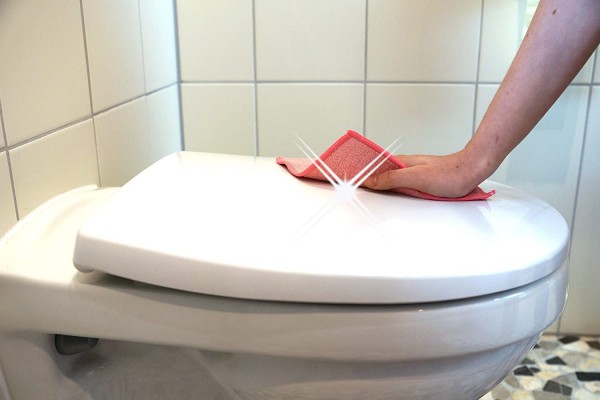 Mikrofaser Schwammtuch, 10 Stück, ca. 23x23 cm, rot