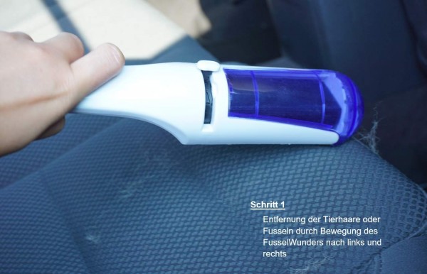 Wunderfabrik FusselWunder - Selbstreinigende Fusselbürste und Tierhaarentferner