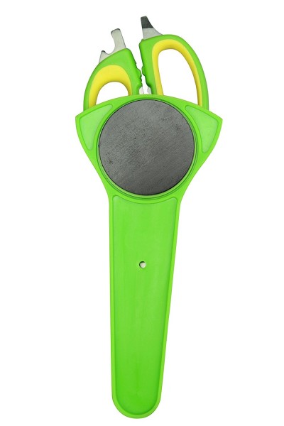 KochWunder Multifunktionsschere mit magnetischem Halter Wunderschere in Farbkombination grün / gelb