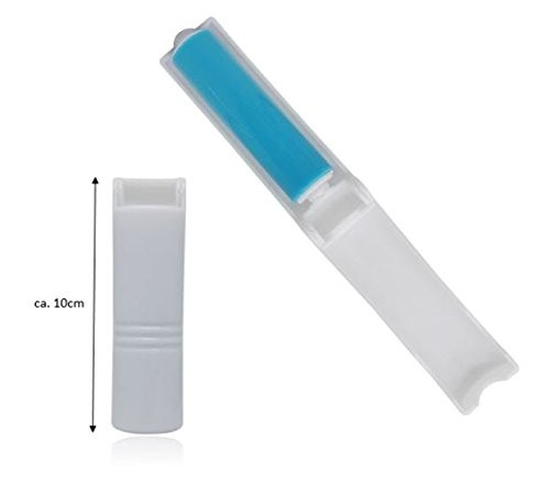 FusselWunder Silikon-Fusselrolle / -Fusselbürste einklappbar MINI im praktischen Set für unterwegs