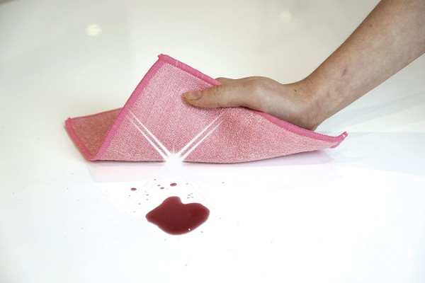 Mikrofaser Schwammtuch, 10 Stück, ca. 23x23 cm, rot