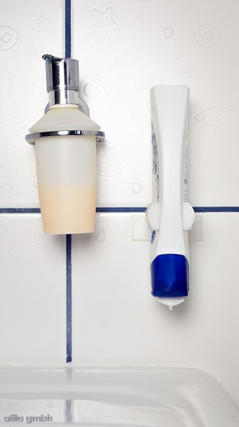 Klemm Wunder Wandhalterung - Set, 3tlg, weiß