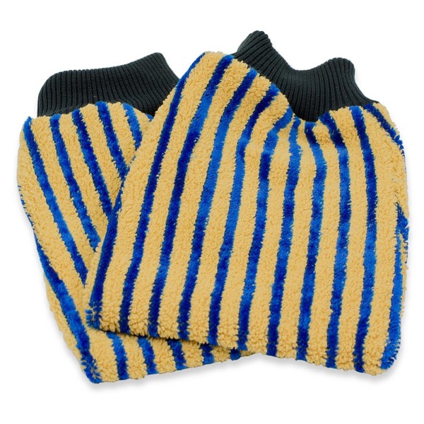 RESPEKT Mikrofaser Fellpflege Reinigungs- und Pflege-Handschuh - Set, 2tlg